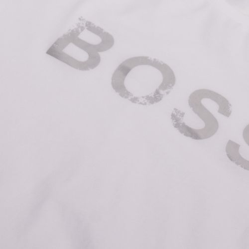 Casual Womens White Tepaper Branded S/s T Shirt 42613 by BOSS from Hurleys