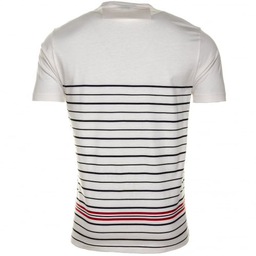 Mens White Light Offset Stripe Pocket S/s Tee Shirt 60591 by Original Penguin from Hurleys