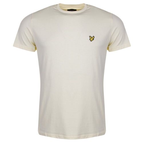 Mens Butter Cream Crew Neck S/s T Shirt 24230 by Lyle & Scott from Hurleys