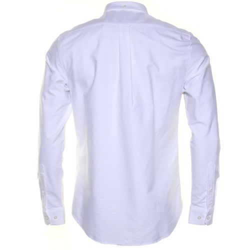 Mens White Brewer Oxford Slim Fit L/s Shirt 20942 by Farah from Hurleys