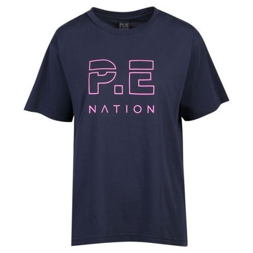 Womens Midnight Navy Heads Up S/s T Shirt 108760 by P.E. Nation from Hurleys