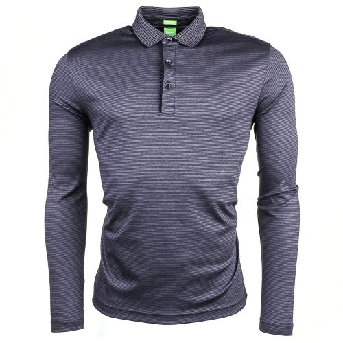 Mens Black C- Prato L/s Polo Shirt 68372 by BOSS from Hurleys
