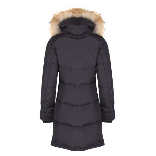 Womens Black Long Bear Hooded Coat 32142 by Parajumpers from Hurleys