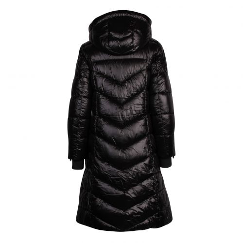 Womens Black Platinum Offside Hooded Quilted Coat 78002 by Barbour International from Hurleys