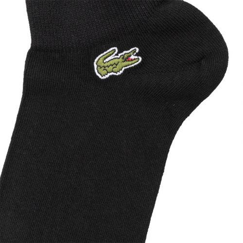 Mens Black 3 Pack Trainer Socks 103218 by Lacoste from Hurleys