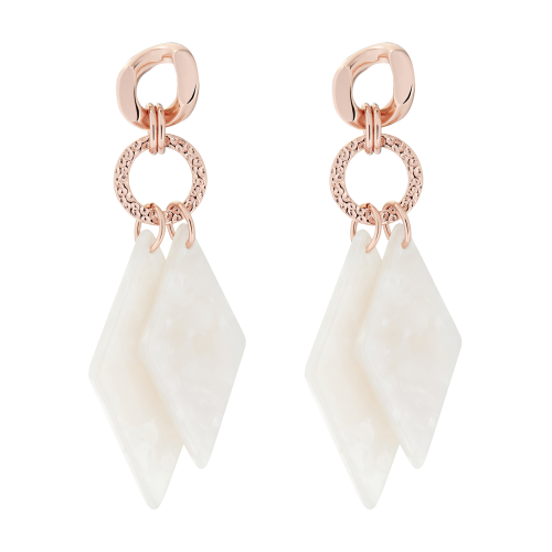 Womens Rose Gold/White Marble Deajra Diamond Drop Earrings 86049 by Ted Baker from Hurleys