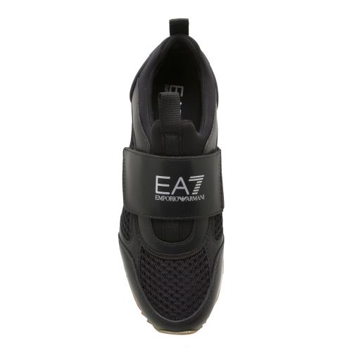 Boys Black Logo Band Trainers (37-40) 53381 by EA7 from Hurleys