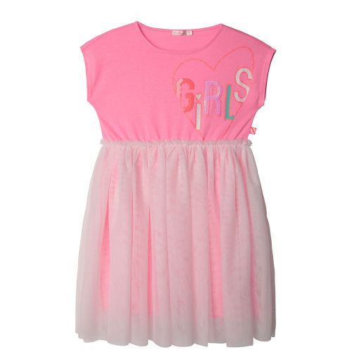 Girls Pink Girls Net Skirt Dress 85146 by Billieblush from Hurleys