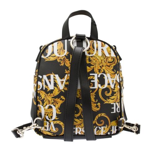 Womens Black/Gold Baroque Print Backpack 43800 by Versace Jeans Couture from Hurleys
