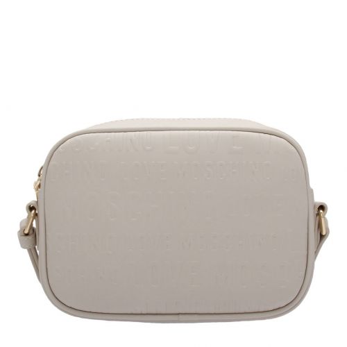 Womens Ivory Embossed Logo Camera Bag 95812 by Love Moschino from Hurleys