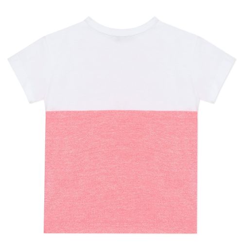 Girls Neon Pink Tiger Mix S/s T Shirt 53671 by Kenzo from Hurleys