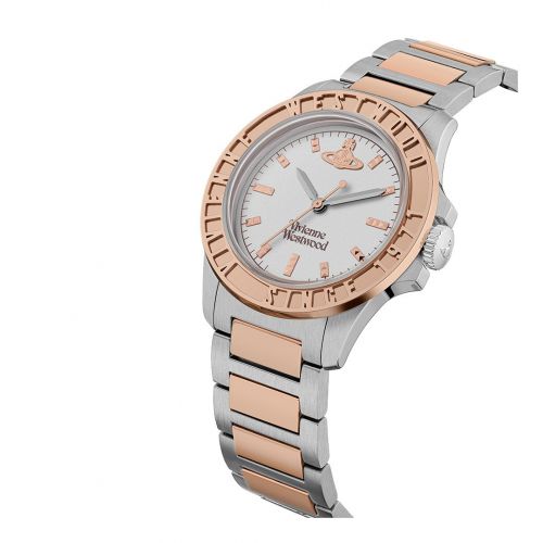 Womens Silver/Rose Gold Sunbury Watch 108717 by Vivienne Westwood from Hurleys