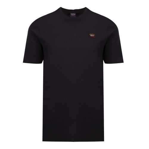Mens Black Small Logo Custom Fit S/s T Shirt 54034 by Paul And Shark from Hurleys