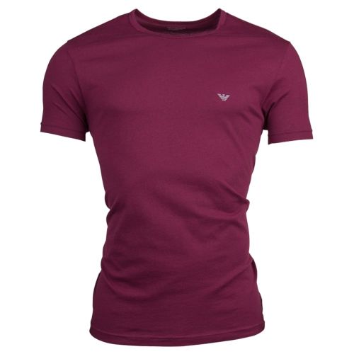 Mens Aubergine & Smoke Small Logo 2 Pack S/s T Shirt 15060 by Emporio Armani from Hurleys