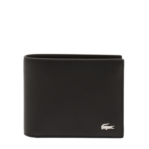 Mens Black Branded Leather Wallet 31049 by Lacoste from Hurleys