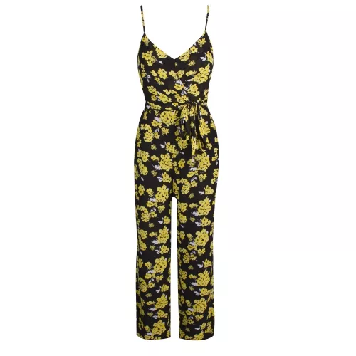 Womens Black/Yellow Glam Fleur Jumpsuit 40005 by Michael Kors from Hurleys