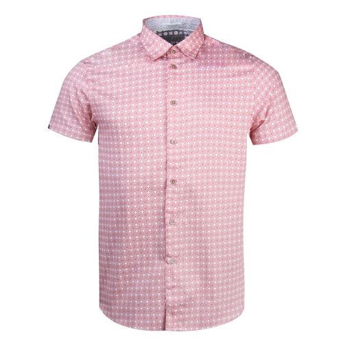 Mens Coral Modmo Dot S/s Shirt 28256 by Ted Baker from Hurleys