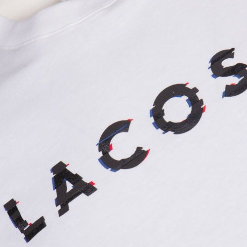 Mens White Chest Logo Regular Fit S/s Tee Shirt 71281 by Lacoste from Hurleys