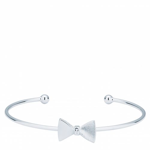 Womens Silver Tarsha Tux Bow Ultra Fine Cuff 40600 by Ted Baker from Hurleys