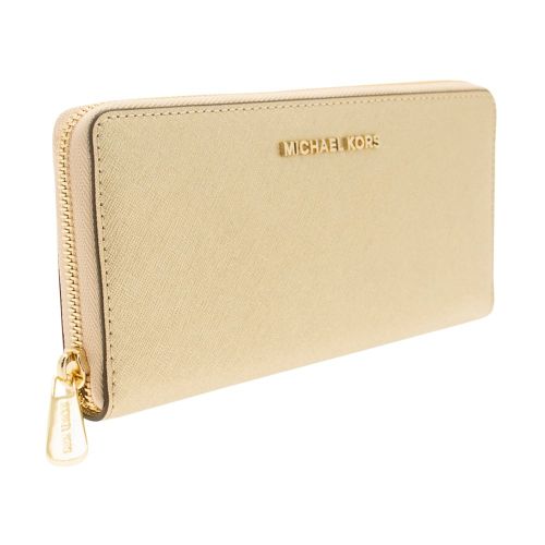 Womens Pale Gold Jet Set Zip Around Purse 8086 by Michael Kors from Hurleys