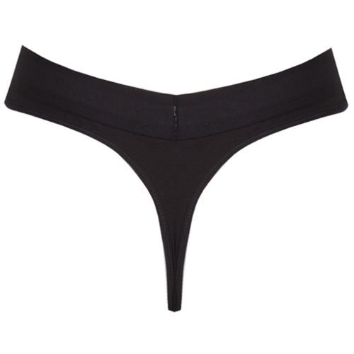 Womens Black Logo Band Thong 28943 by Calvin Klein from Hurleys