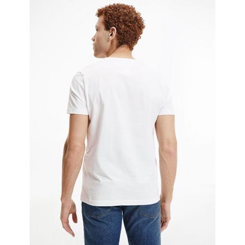 Mens White Square Logo S/s T Shirt 109256 by Tommy Hilfiger from Hurleys