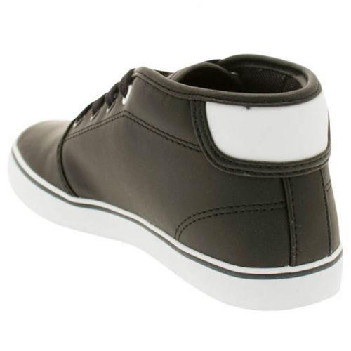 Child Black and White Ampthill Trainers (10-1) 14297 by Lacoste from Hurleys