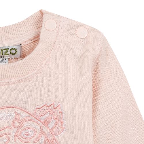 Baby Light Pink Tiger Sweat Top 36394 by Kenzo from Hurleys