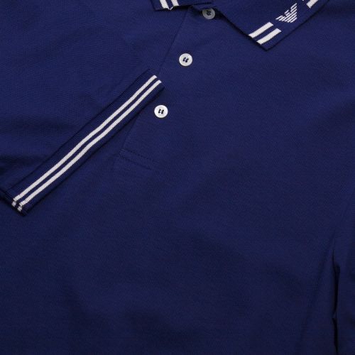 Mens Blue Tipped Logo S/s Polo Shirt 29142 by Emporio Armani from Hurleys