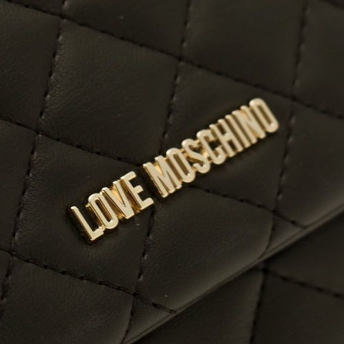 Womens Black Quilted Cross Body Bag 15680 by Love Moschino from Hurleys