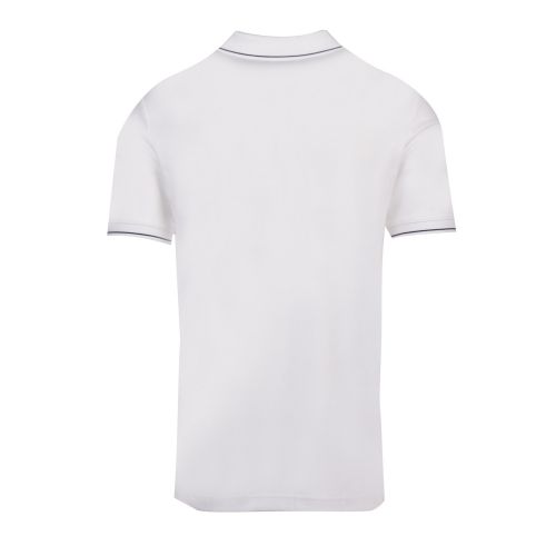 Mens White Soft Tipped S/s Polo Shirt 52160 by Calvin Klein from Hurleys