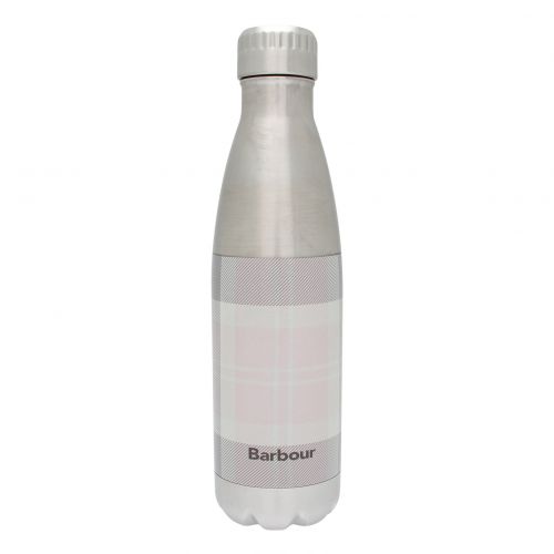 Womens Pink/Grey Tartan Water Bottle 79339 by Barbour from Hurleys