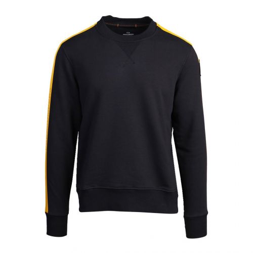 Mens Black Armstrong Sweat Top 97660 by Parajumpers from Hurleys