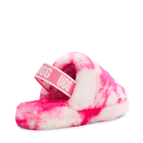 Kids Rose/Seashell Fluff Yeah Slide Marble (12-5) 98047 by UGG from Hurleys