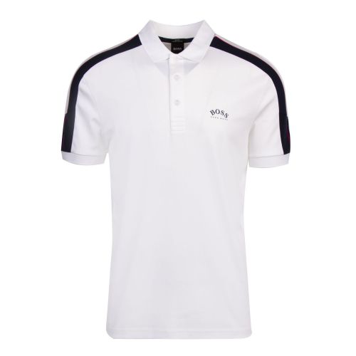 Athleisure Mens White Paule 1 Slim Fit S/s Polo Shirt 75139 by BOSS from Hurleys