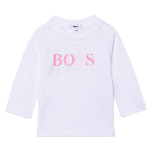 Baby Pale Pink 3 Piece Tracksuit Set 93023 by BOSS from Hurleys