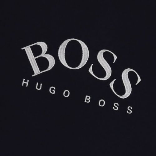 Boys Navy/Silver Embroidered Logo S/s T Shirt 75621 by BOSS from Hurleys