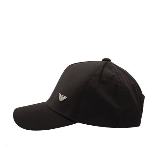 Mens Black Branded Cap 83117 by Emporio Armani from Hurleys
