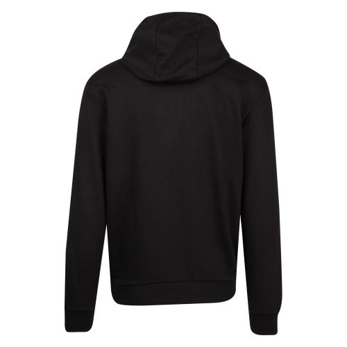 Mens Black Branded Eagle Hooded Sweat Top 55531 by Emporio Armani from Hurleys