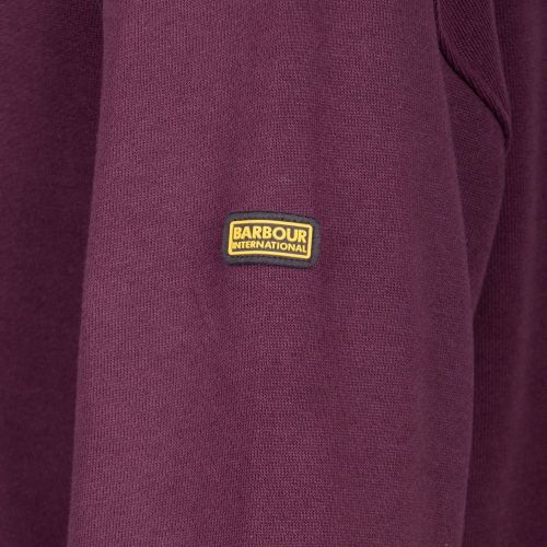 Womens Merlot Chequer Overlayer Sweat Top 97308 by Barbour International from Hurleys