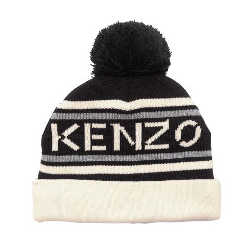 Boys Black Bobble Hat 91760 by Kenzo from Hurleys