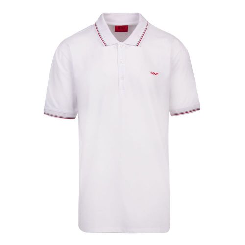 Mens White Dinoso211 S/s Polo Shirt 88777 by HUGO from Hurleys