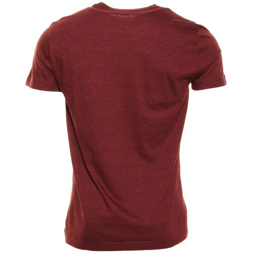 Mens Burgundy Classic Crew S/s Tee Shirt 73148 by Lacoste from Hurleys