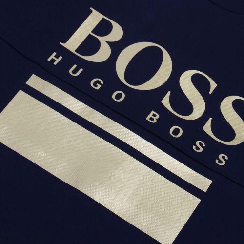 Athleisure Mens Navy/Gold Salbo 1 Crew Sweat Top 78680 by BOSS from Hurleys