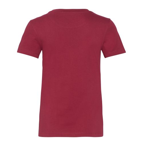 Womens Beet Red/Blossom Institutional Logo Slim Fit S/s T Shirt 49945 by Calvin Klein from Hurleys