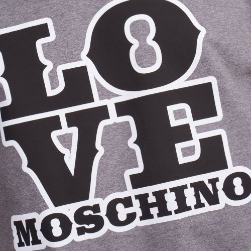 Mens Grey Love Crew Sweat 15614 by Love Moschino from Hurleys