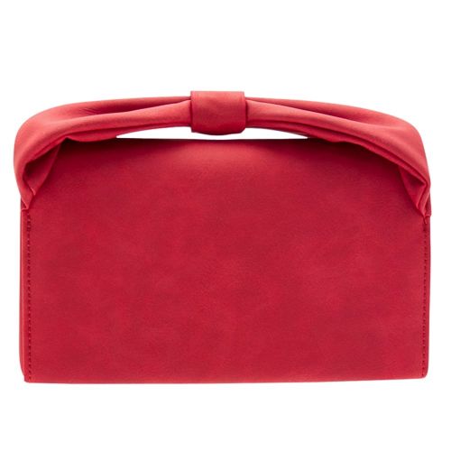Womens Burgundy Bow Clutch Bag 10427 by Love Moschino from Hurleys