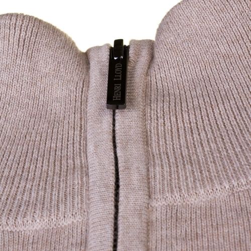 Mens Driftwood Moray Regular Fit Half Zip Knitted Jumper 65902 by Henri Lloyd from Hurleys