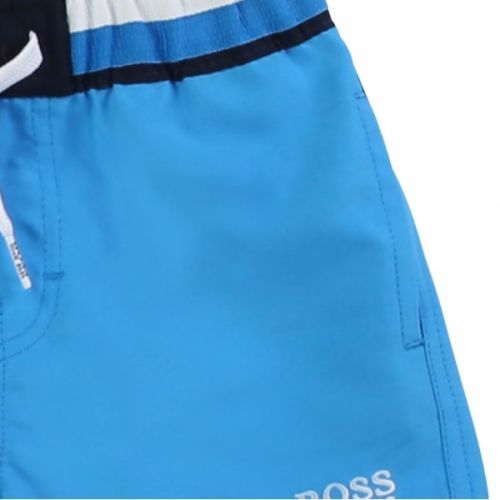 Toddler Bright Blue Magic Print Swim Shorts 56011 by BOSS from Hurleys
