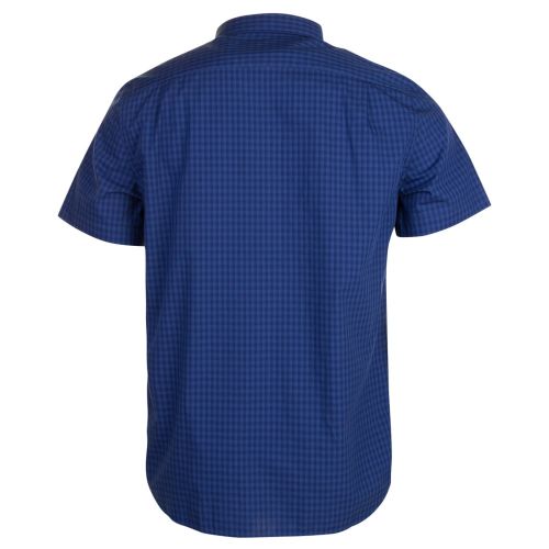 Mens Navy Gingham Regular Fit S/s Shirt 23263 by Lacoste from Hurleys